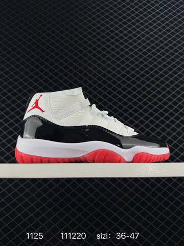 Jordan Air Jordan 11 Retro Black Red EU 36-47 Basketball Shoe - Unisex (BS-80188)
