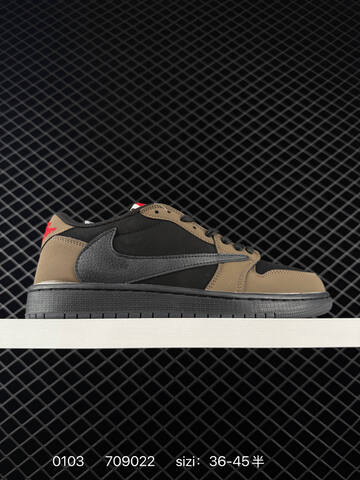 Jordan Air Jordan 1 Low Travis Scott Reverse Swoosh LJ5188-006 Sail Light Blue Olive Black EU 36-45 Sneaker - Unisex (BS-79914)