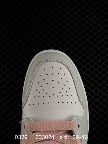 Jordan Air Jordan 1 Low White Light Grey Pink EU 36-46 Sneaker - Unisex (BS-79583)