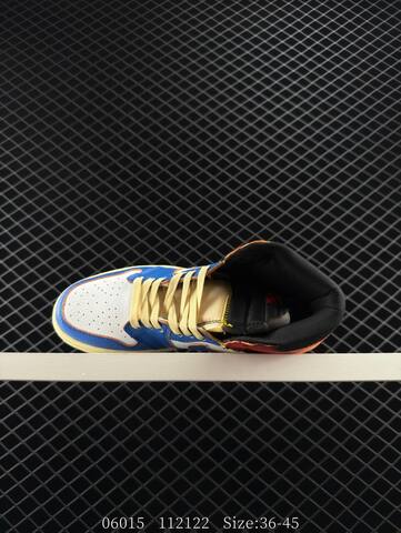 Jordan Union x Air Jordan 1 Retro High PK NRG Blue White Red Yellow Black EU 36-45 Sneaker - Unisex (BS-81204)
