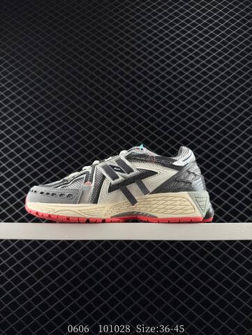 New Balance 1906R Grey Off White Dark Grey Red EU 36-45 Sneaker - Unisex (BS-83345)