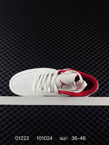 Jordan Air Jordan 1 Low HJ9338-106 White Red Sail EU 36-46 Sneaker - Unisex (BS-79785)