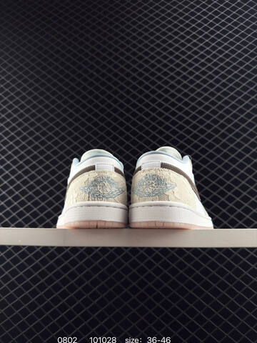 Jordan Air Jordan 1 Low IB8859-101 White Beige Brown Light Blue Pink EU 36-46 Sneaker - Unisex (BS-80983)