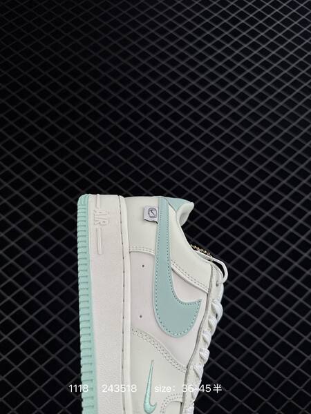 Nike Air Force 1 Low white with mint blue accents 36-45 lifestyle