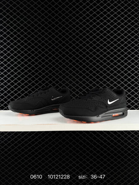 Nike Air Max 1 black silver orange EU 36-47 lifestyle