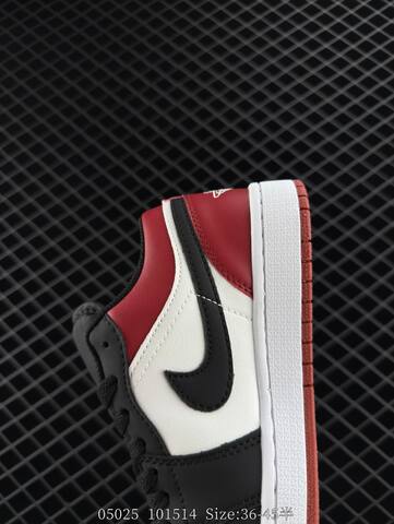 Jordan Air Jordan 1 Low Black White Red EU 36-45 Basketball Shoe - Unisex (BS-81303)