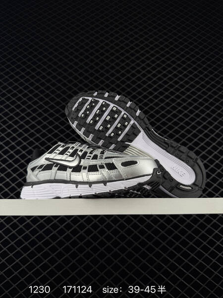 Nike P-6000 Premium FV0943-001 Metallic Silver Black White EU 39-45 running lifestyle