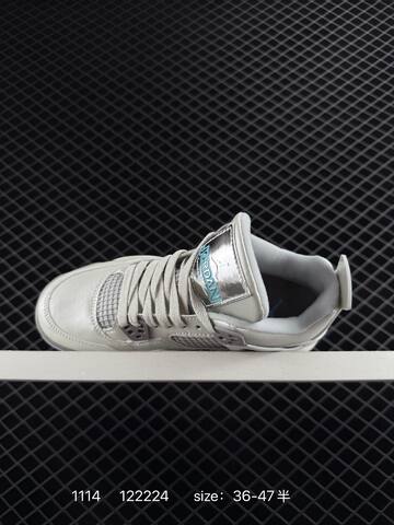 Jordan Air Jordan 4 Retro HV4401-015 Light Silver Grey White EU 36-47 Basketball Shoe - Unisex (BS-80280)