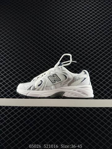 New Balance 530 White Silver Navy Black EU 36-45 Running Shoe - Unisex (BS-83400)