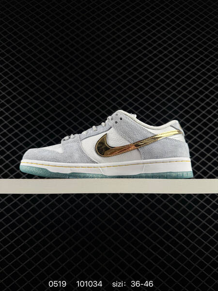 Nike SB Dunk Low Pro QS Sean Cliver Holiday Special DC9936 100 light grey white gold ice blue EU 36-46 skate