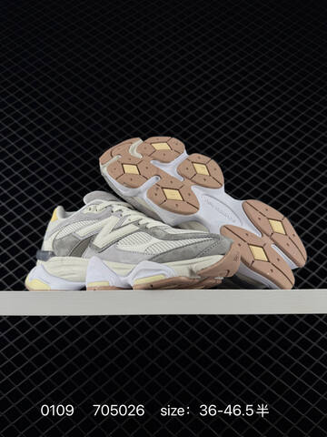 New Balance 9060 Off White Light Green Light Purple Pink White EU 36-46 5 Sneaker - Unisex (BS-82405)