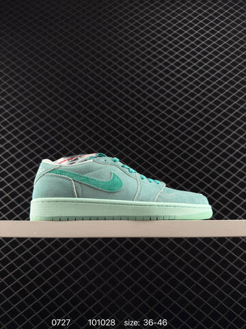 Jordan Air Jordan 1 Low HQ8111-300 Washed Teal Light Mint EU 36-46 Sneaker - Unisex (BS-81011)
