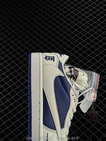 Jordan Air Jordan 1 Low Travis Scott Reverse Mocha DM7866-002 Sail Navy Blue White EU 36-45 Skate Shoe - Unisex (BS-81276)