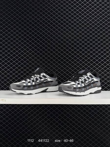 Nike P-6000 black white gray EU 40-46 running lifestyle