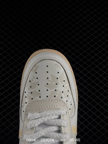 Nike Air Force 1 07 Low white beige burgundy pale yellow EU 36-45 lifestyle