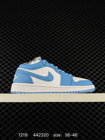 Jordan Air Jordan 1 Low White University Blue Black Light Pink EU 36-46 Sneaker - Unisex (BS-80026)