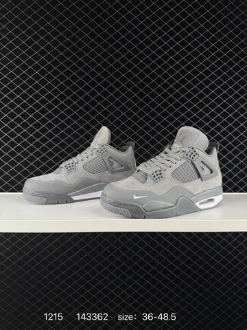 Jordan Air Jordan 4 Retro Nigel Sylvester Brick By Brick Cool Grey White EU 36-48 5 Basketball Shoe - Unisex (BS-80057)