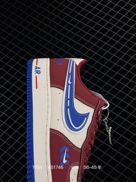 Nike Air Force 1 07 LV8 burgundy cream blue EU 36-45 lifestyle