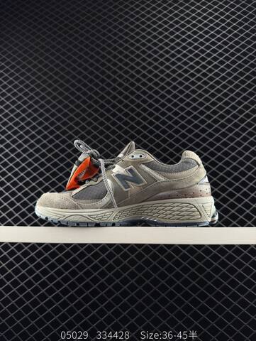 New Balance 2002R Grey Dark Grey Navy Orange EU 36-45 Sneaker - Unisex (BS-83382)