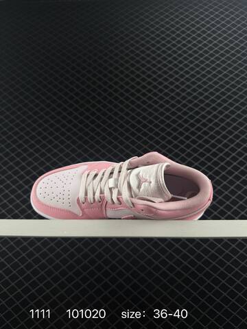 Jordan Air Jordan 1 Low White Pink EU 36-40 Sneaker - Unisex (BS-80302)