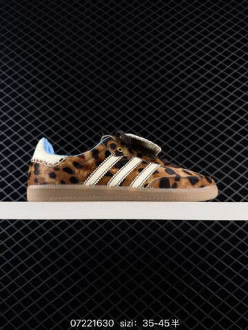 Adidas Originals SambaOG White Orange Leopard Lifestyle (BS-74840)