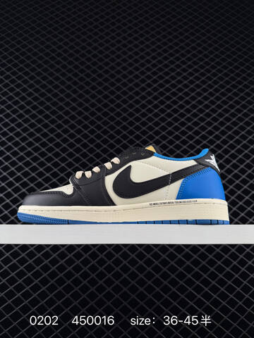 Jordan Air Jordan 1 Low OG Travis Scott Canary Sail Black Blue Yellow EU 36-45 Sneaker - Unisex (BS-79728)
