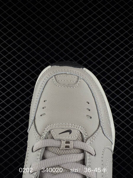 Nike Air Monarch 4 Light gray white black with olive swoosh EU 36-45 casual lifestyle