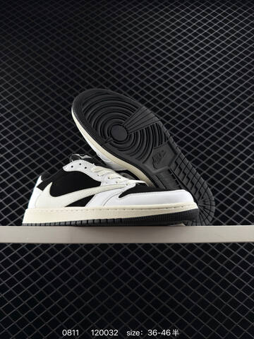 Jordan Air Jordan 1 Low Travis Scott Reverse Mocha Black White Sail EU 36-46 Sneaker - Unisex (BS-80937)