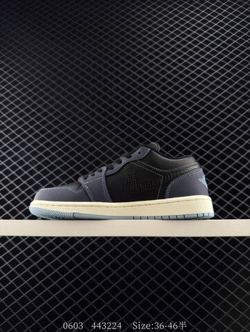 Jordan Air Jordan 1 Low Midnight Navy Dark Grey Black Light Blue Cream EU 36-46 Sneaker - Unisex (BS-81269)