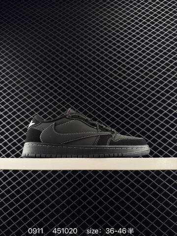 Jordan Travis Scott x Air Jordan 1 Low Reverse Mocha Beige Black EU 36-46 Sneaker - Unisex (BS-80739)