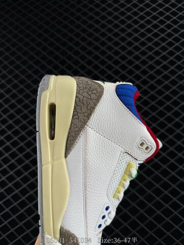 Jordan Air Jordan 3 Retro Seoul 2 0 White Brown Blue Red Cream EU 36-47 Basketball Shoe - Unisex (BS-81275)