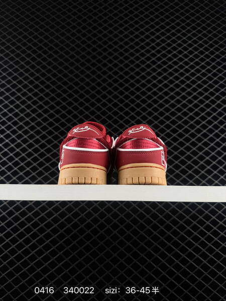 Nike Dunk Low Team Red with white accents gum outsole EU 36-45 half sizes available skate lifestyle