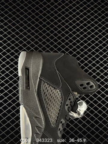 Jordan Air Jordan 5 Retro Black Grey EU 36-45 Basketball Shoe - Unisex (BS-79888)