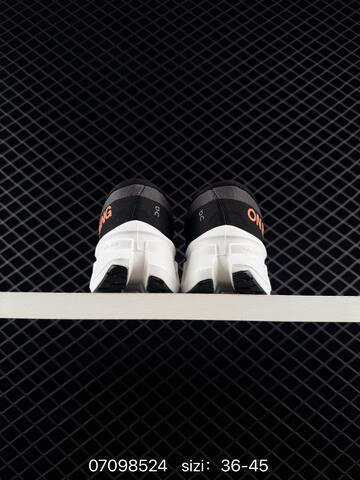 On Running Cloudmonster 3 Dark Grey White Orange Black EU 36-45 Running Shoe Running Sneakers - Unisex (BS-85063)