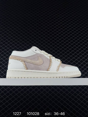 Jordan Air Jordan 1 Low White Brown Tan Red EU 36-46 Sneaker - Unisex (BS-79983)