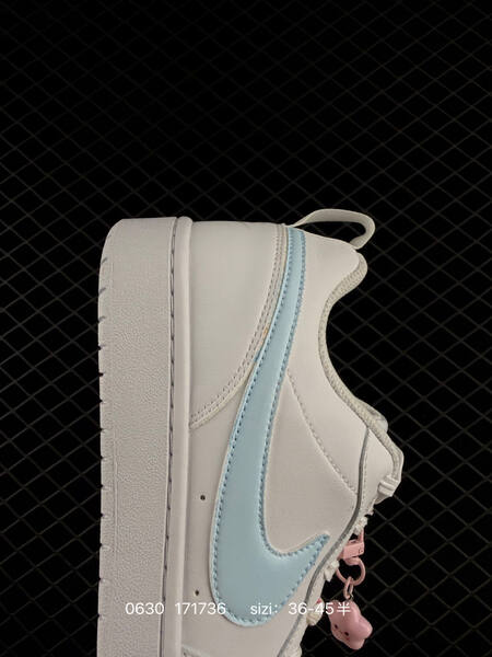 Nike Court Borough Low 2 white light blue pink EU 36-45 skate shoe