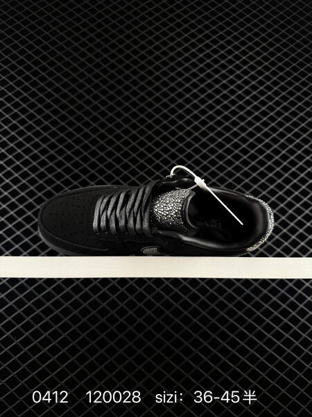Nike Air Force 1 IQ9772-001 black with silver crystal accents EU 36-45 lifestyle