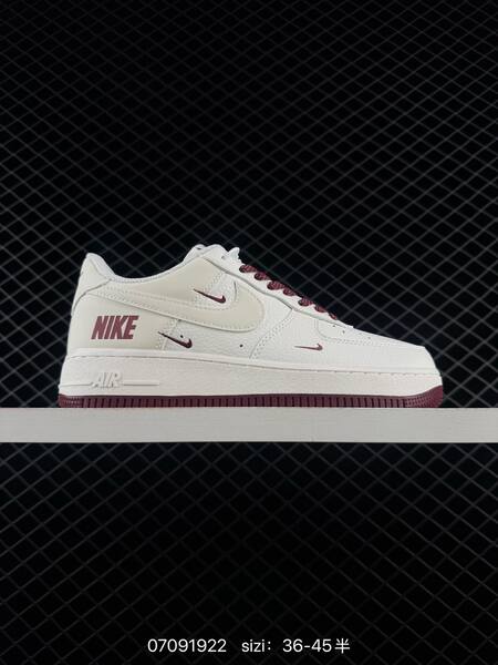Nike Air Force 1 07 off white black light blue burgundy EU 36-45 casual