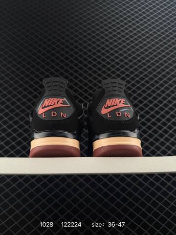 Jordan Air Jordan 4 Retro 364342-061 Black Red Beige Grey EU 36-47 Basketball Shoe - Unisex (BS-80406)