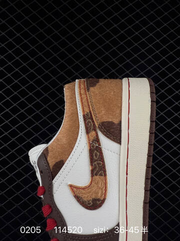 Jordan Air Jordan 1 Low Year Of The Horse White Brown Tan Red Sail EU 36-45 Sneaker - Unisex (BS-79715)