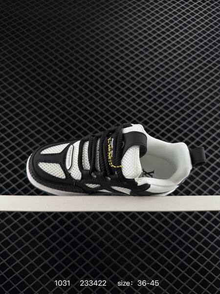 Louis Vuitton Trainer Sneaker Low Black White EU 36-45 casual lifestyle