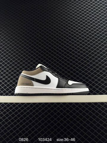 Jordan Air Jordan 1 Low White Grey Navy Gum EU 36-46 Sneaker - Unisex (BS-80829)