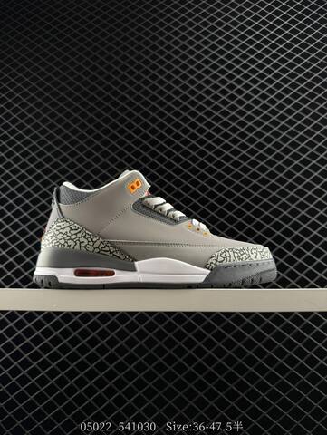 Jordan Air Jordan 3 Black White Grey Red EU 36-47 5 Basketball Shoe - Unisex (BS-81317)