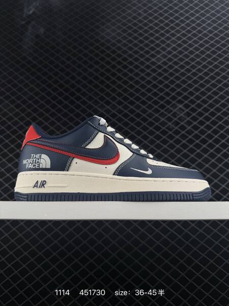 Nike Air Force 1 Low navy cream red and black white EU 36-45 5 lifestyle