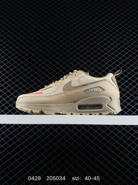 Nike Air Max 90 beige tan with orange accents EU 40-45 lifestyle