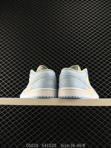 Jordan Air Jordan 1 Low Light Blue Beige White EU 36-46 Sneaker - Unisex (BS-81290)
