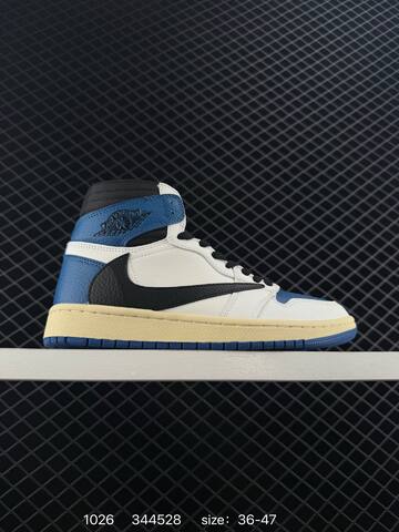 Jordan Air Jordan 1 High University Blue White Black EU 36-47 Basketball Shoe - Unisex (BS-80432)