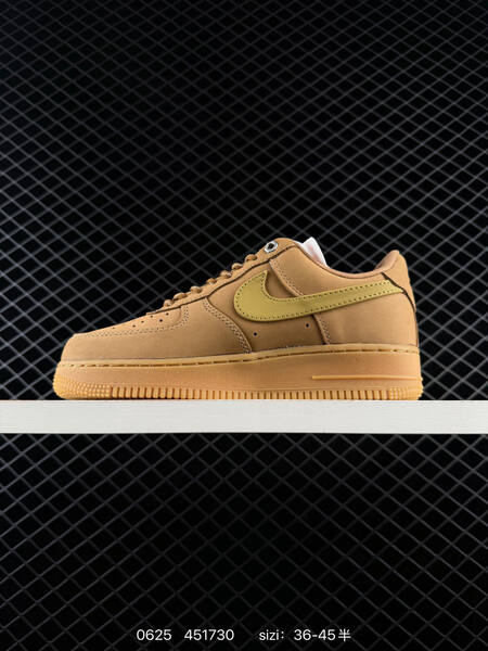 Nike Air Force 1 Low wheat tan gum yellow EU 36-45 sneaker
