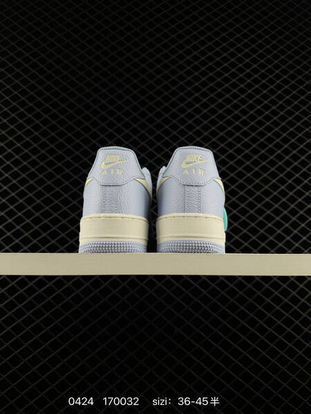 Nike Air Force 1 07 Light blue and cream white EU 36-45 with half sizes lifestyle