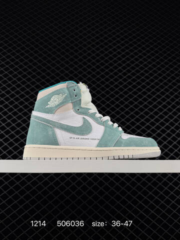 Jordan Air Jordan 1 Retro High OG 555088-610 Turbo Green White Sail EU 36-47 Basketball Shoe - Unisex (BS-80068)